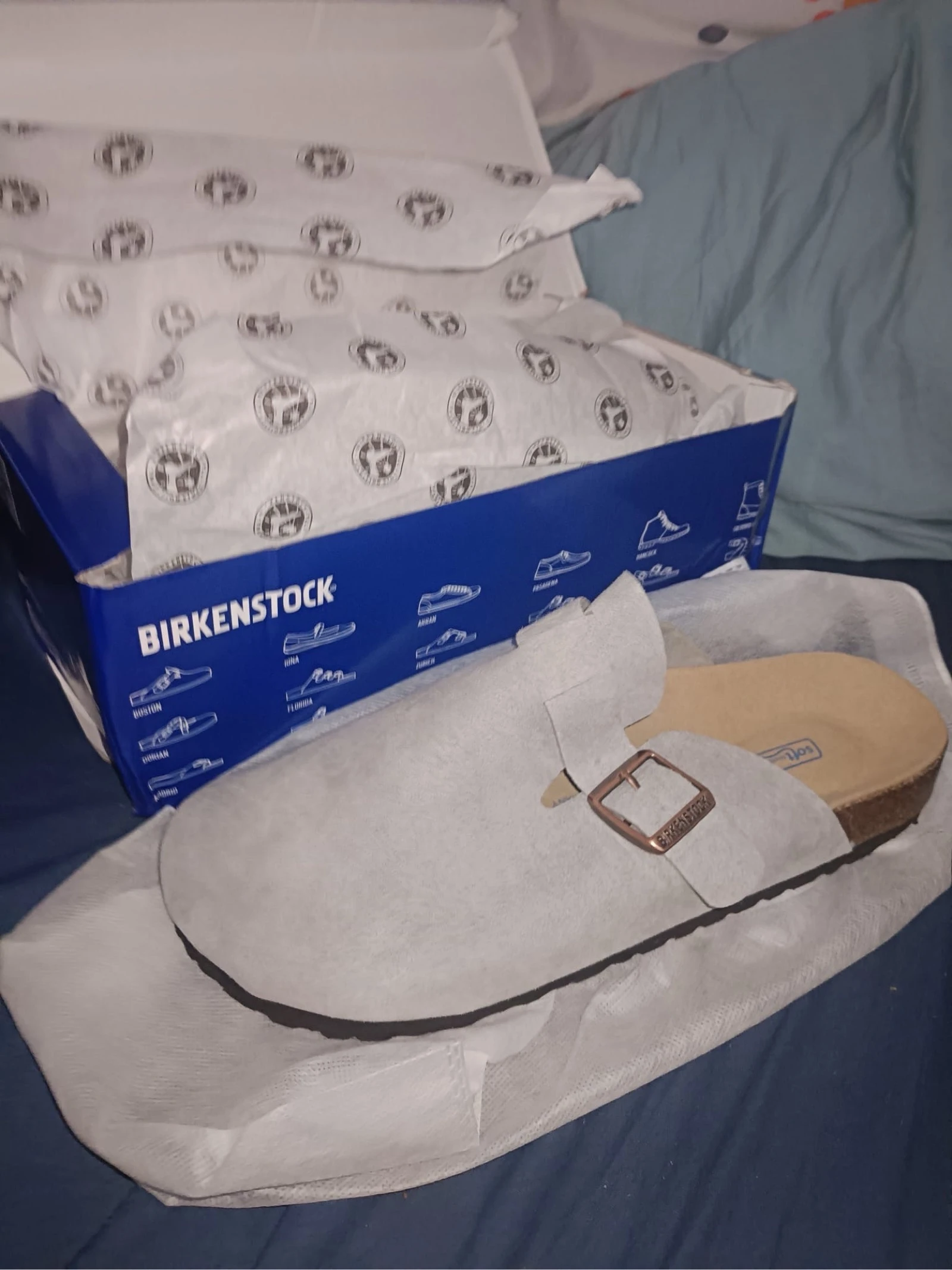 Birkenstock Boston soft brancas tamanho 45 – photo 2